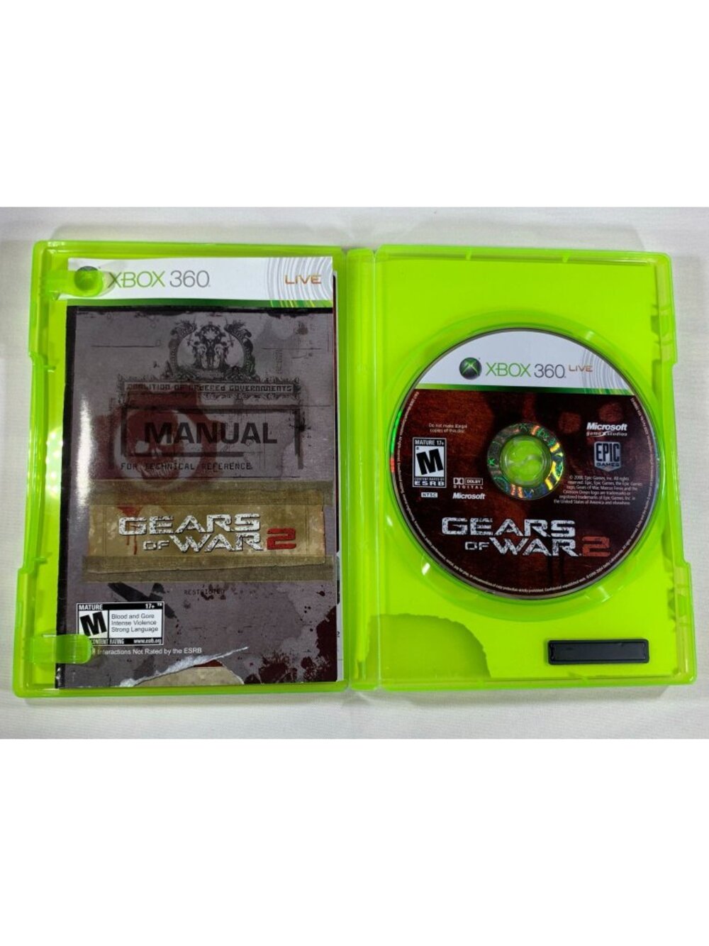 Gears Of War 2 Xbox 360 Video Game Complete With Manual Mature 17+ Tested - Picture 2 of 5